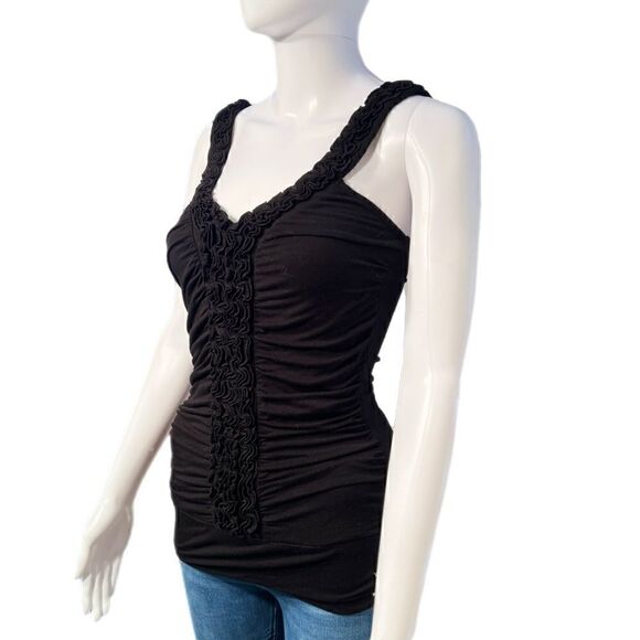 Moa Moa Ruched Low Back Top - Picture 1 of 11